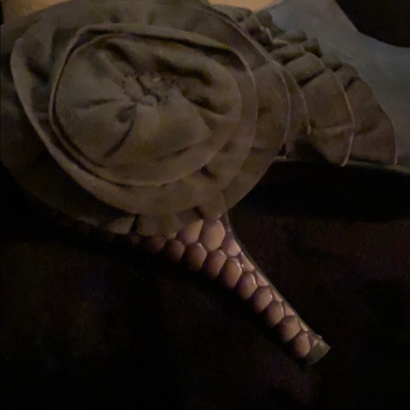 Teal blue booties by ‘Poetic License’. - Picture 3 of 6